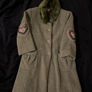 Macleod Italy Girls Wool Dress Coat size 24 ( 4A )